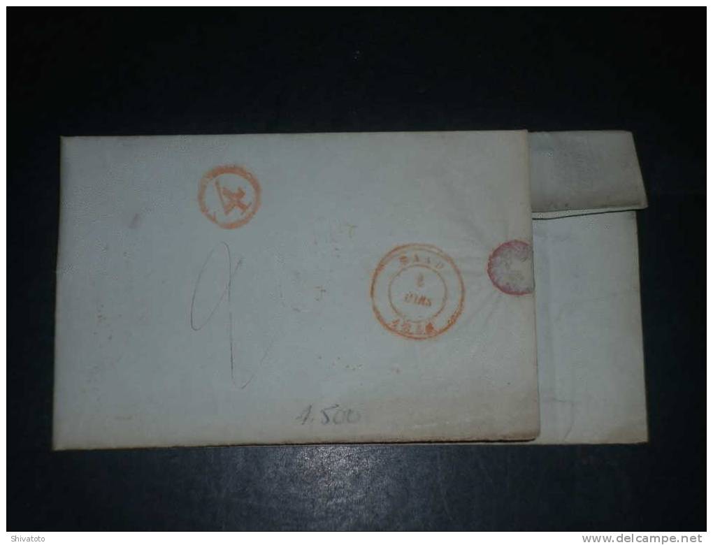 (1776) Belgium-stampless Cover-1846 - 1830-1849 (Belgique Indépendante)