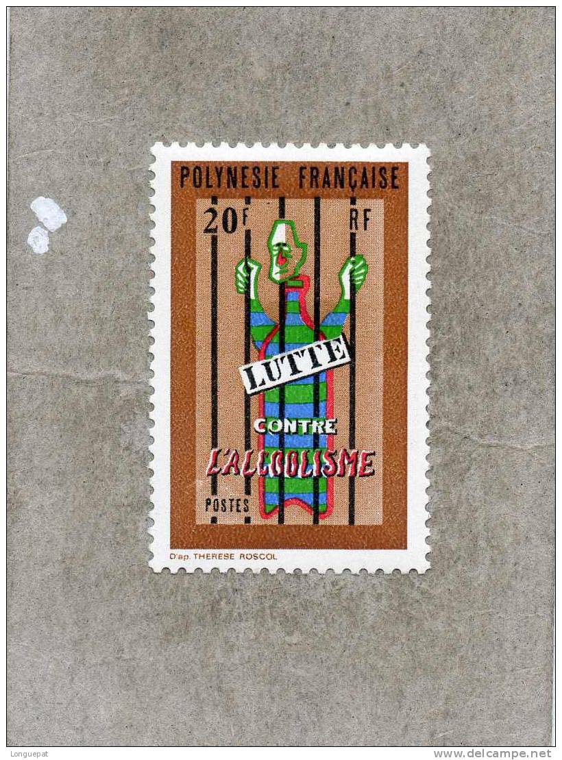 POLYNESIE Française :   Lutte Contre L´alcoolisme - Unused Stamps