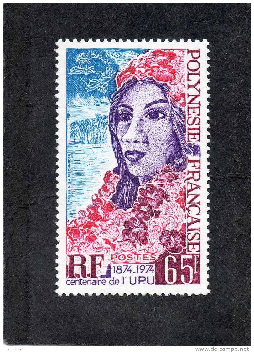 POLYNESIE Française :   50 Ans De L´U.P.U (union Postale Universelle) : Visage De Femme Melanésienne - Nuevos