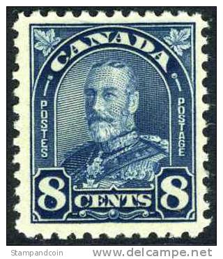 Canada #171 Mint Lightly Hinged 8c Dark Blue George V From 1930 - Neufs
