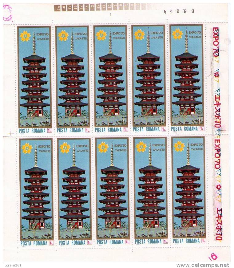 1970 EXPO 70 OSACKA  MICHEL= 2839 BLOC X 10 ( RAR) - Blocks & Kleinbögen