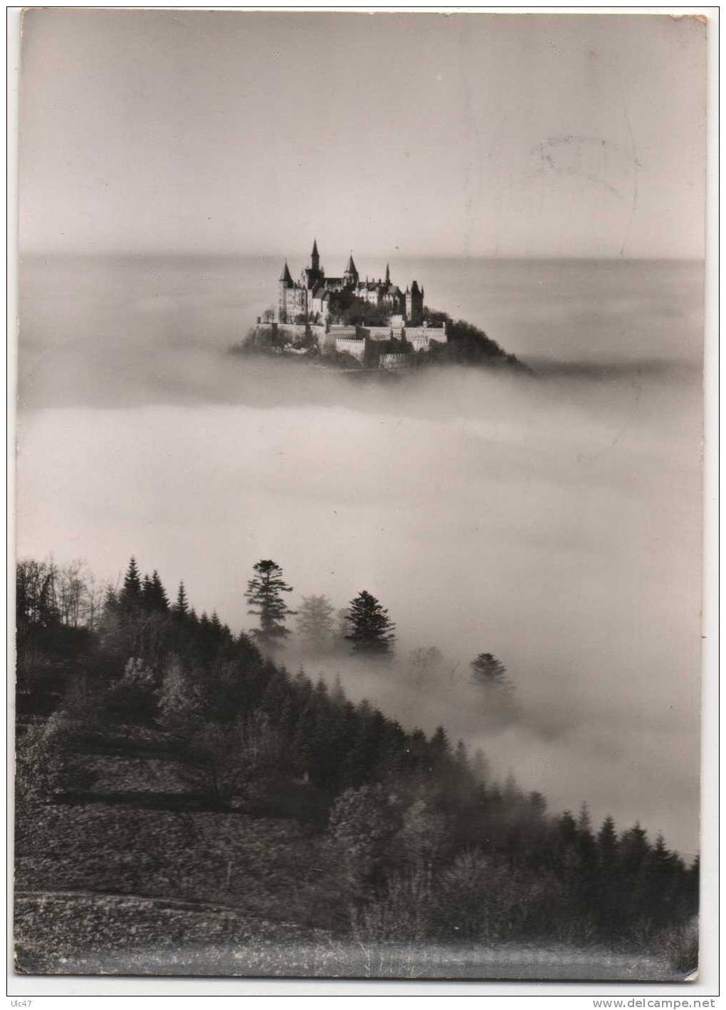 - Burg Hohenzollern 855 M.  - Blick Vom Zellerhorn Auf Burg Im Nebelmeer - Scan Verso - - Esslingen