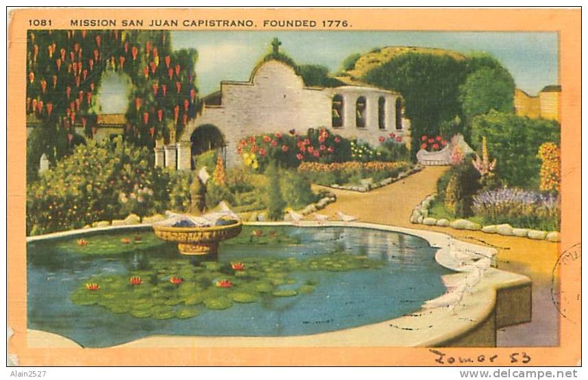 Mission SAN JUAN CAPISTRANO, Founded 1776 (Longshawcard, 1081) - Santa Ana