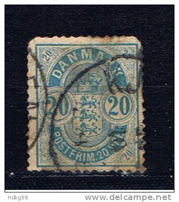 DK Dänemark 1884 Mi 36 Wappenzeichnung - Used Stamps