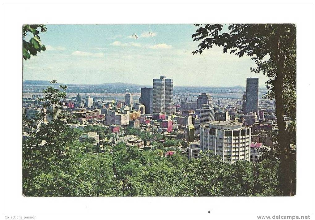 Cp, Canada, Montréal, View Of The Business Section, Voyagée 1966 - Montreal