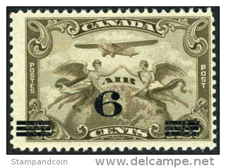 Canada C3 XF Mint Never Hinged Surcharged Airmail From 1932 - Posta Aerea