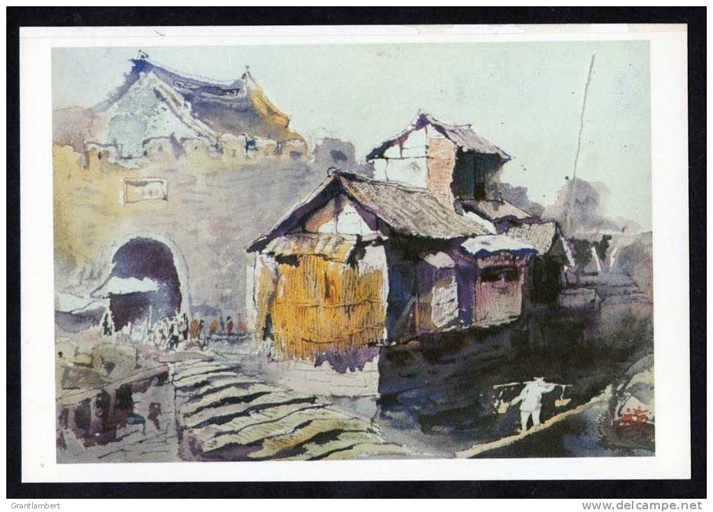 China  Shanghai - The County Moat In The Late Qing Dynasty - Xu Yuanzhang's Watercolour - China