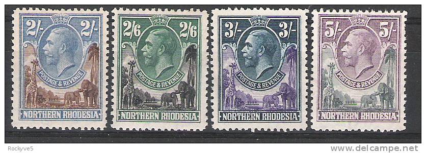 Northern Rhodesia 1925 Definitive 2s-5s MLH-MNG CV £124 - Zambie (1965-...)