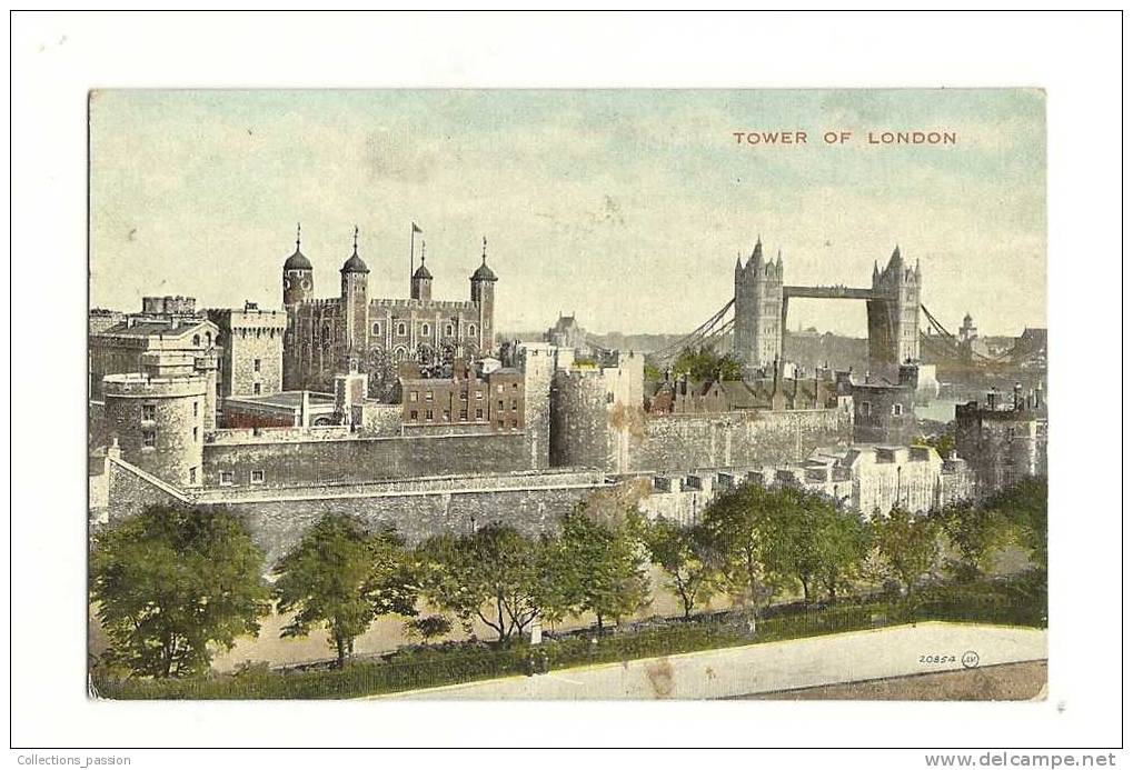 Cp, Angleterre, Londres, Tower Of London, écrite - Tower Of London
