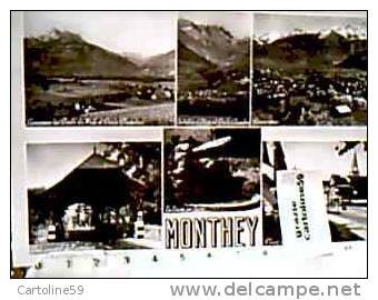 SCHWEIZ SUISSE SWITZERLAND SVIZZERA  MONTHEY VUES V1960  CV19573 - Monthey