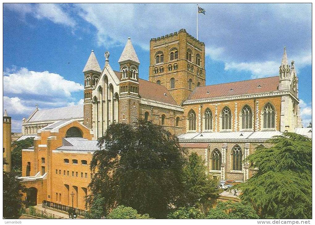 Britain United Kingdom - St. Albans - The Cathedral And Abbey Of Saint Alban Postcard [P1669] - Hertfordshire