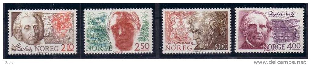 NORVEGE - 1986 - Norvégiens Célèbres - Yvert 910/913** - Nuevos