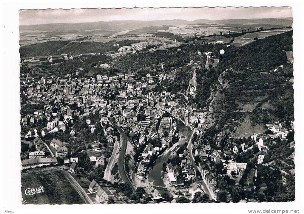 D1411  IDAR-OBERSTEIN : Luftbild - Idar Oberstein