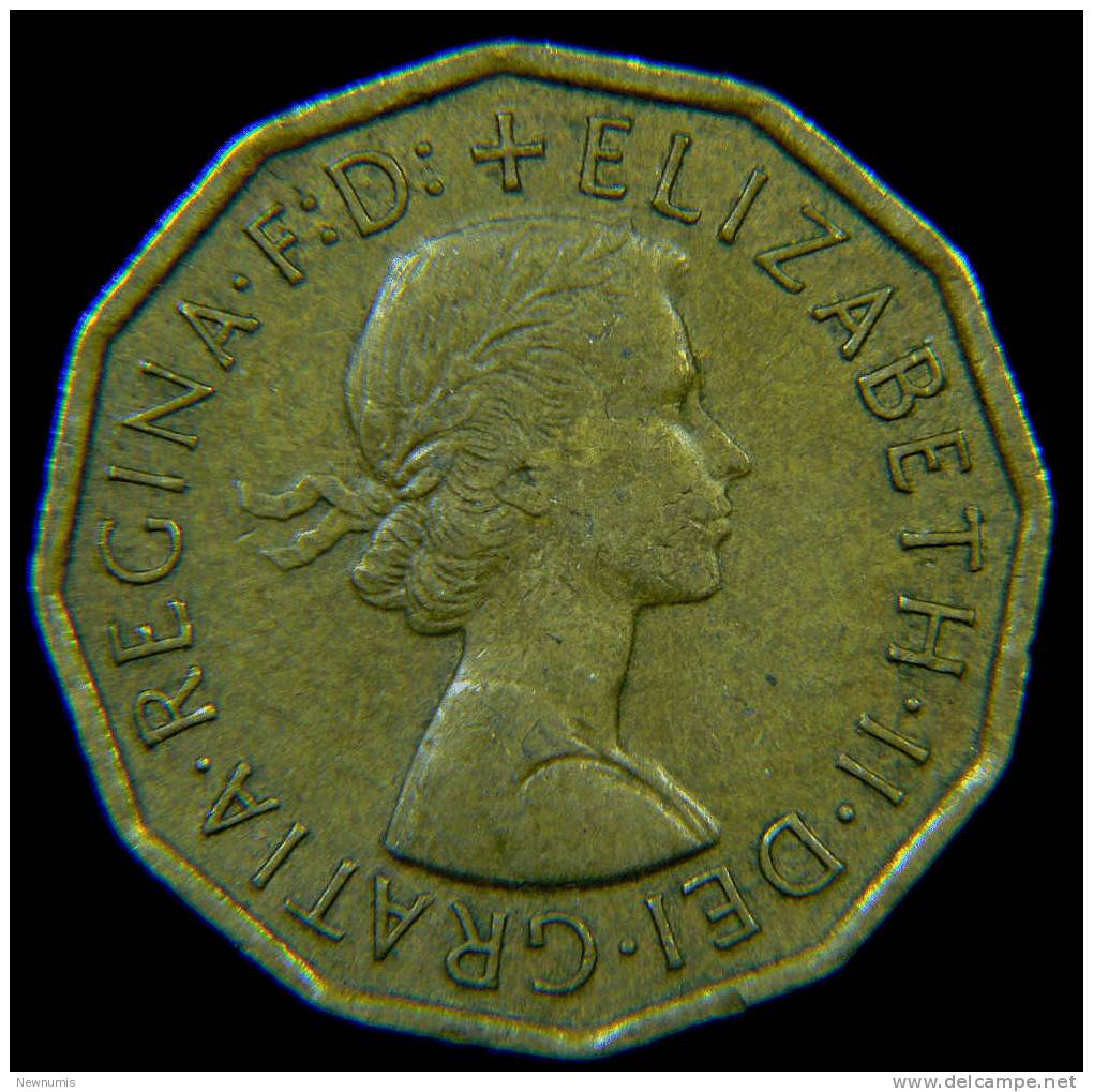 GRAN BRETAGNA 3 PENCE 1963 - F. 3 Pence