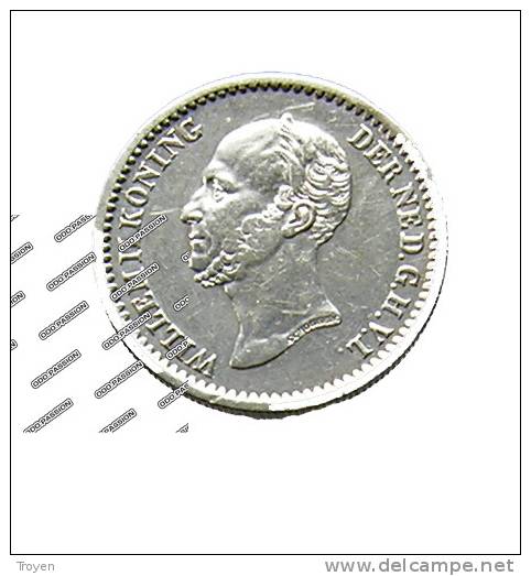 Pays-Bas - Hollande - 10 Cents - 1849 - Tête à Gauche - Argent - TTB - 1840-1849: Willem II.