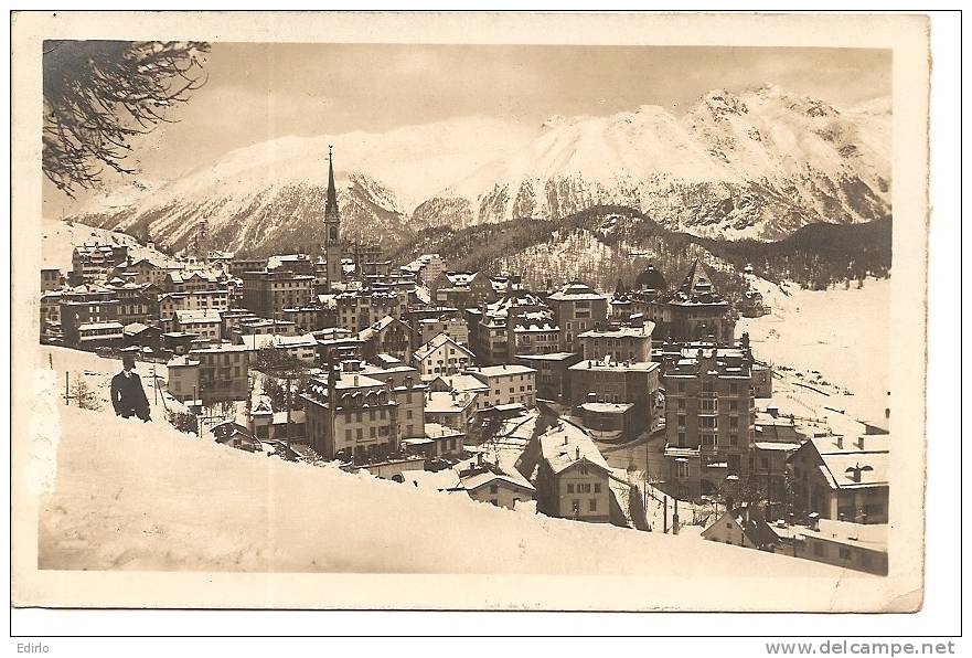 -GR- MORITZ DORF - Timbrée 1924 TB (petit Pelurage Voir Scan) - Saint-Moritz