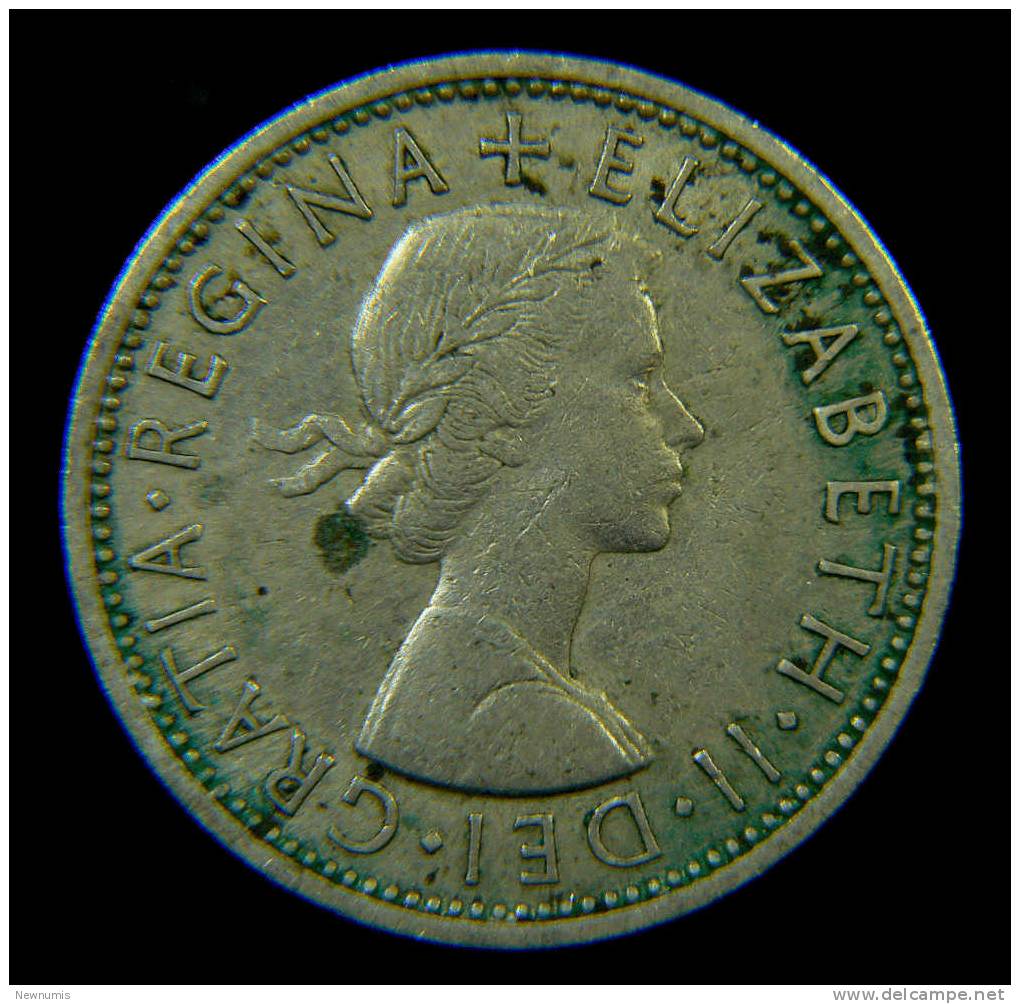 GRAN BRETAGNA 2 SHILLINGS 1966 - J. 1 Florin / 2 Shillings