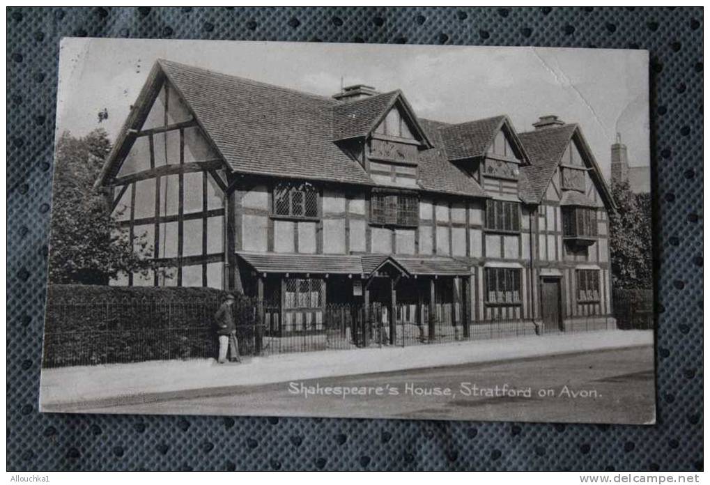 CPA  SHAKESPEARE´S  HOUSE STRATFORD ON AVON CACHET A DATE DE COVENTRY 1912  POUR MOHON 08 FRANCE - Stratford Upon Avon
