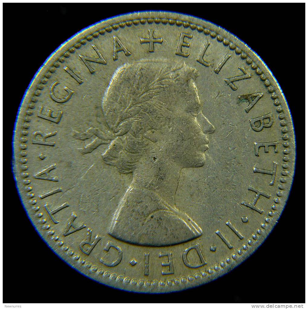 GRAN BRETAGNA 2 SHILLINGS 1957 - J. 1 Florin / 2 Schillings