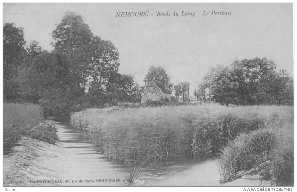 NEMOURS-Bords Du LOING- Le PERTHUIS - Saint Pierre Les Nemours
