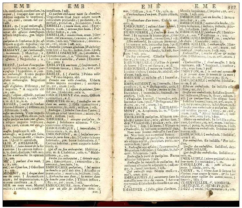 Le Petit Apparat Royal Ou Nouveau Dictionnaire Francois Et Latin  Chez Lallemant Rouen 1757 - 1701-1800