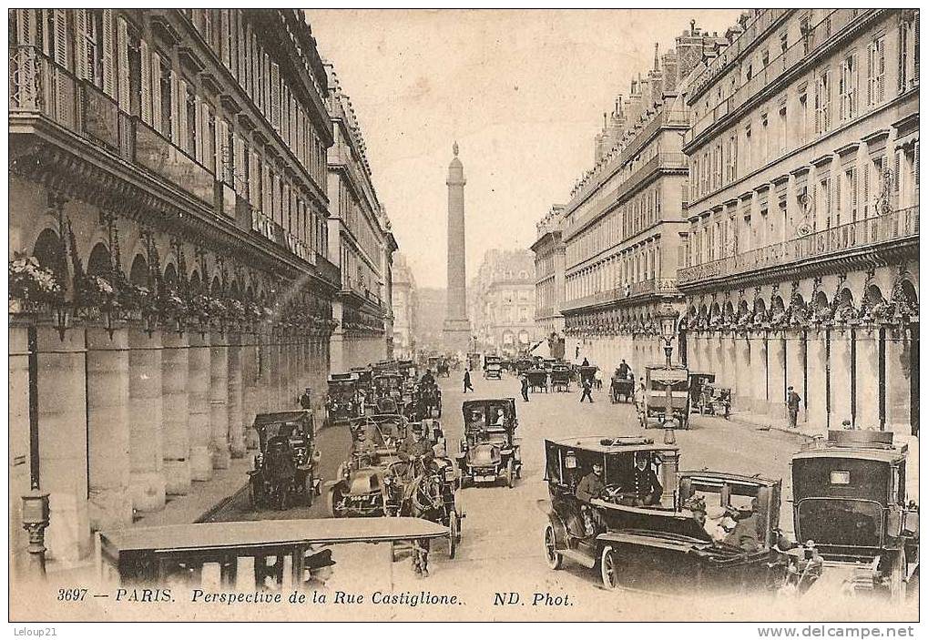 Paris-Perspective De La Rue Castiglione - Nahverkehr, Oberirdisch