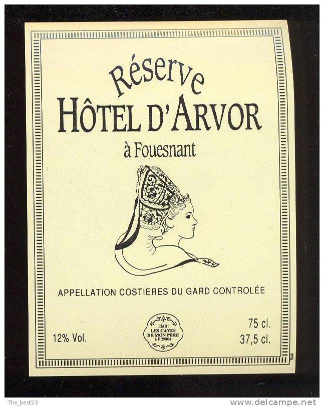 Etiquette De Vin -  Réserve Hôtel D´Arvor  -   Fouesnant (29) - Other & Unclassified