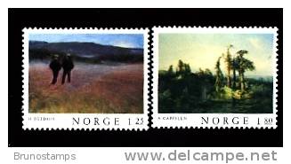NORWAY/NORGE - 1977  PAINTINGS  SET  MINT NH - Neufs
