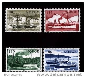 NORWAY/NORGE - 1977  SHIPS  SET  MINT NH - Neufs