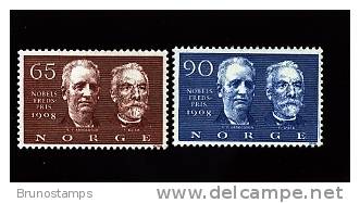 NORWAY/NORGE - 1968  NOBEL  SET  MINT NH - Unused Stamps