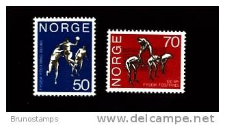 NORWAY/NORGE - 1970  GYMNASTIC SCHOOL   SET  MINT NH - Unused Stamps