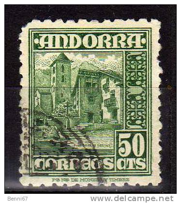 ANDORRE ESPAGNOL 1948 Chapelle De Meritxell  Yv 46 Obl - Usados