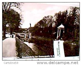 GERMANY   DONAUESCHINGEN AUSMUNDUNG DONAUQUELLE  IN DIE  BRIGACH N1920  CV19640 - Donaueschingen