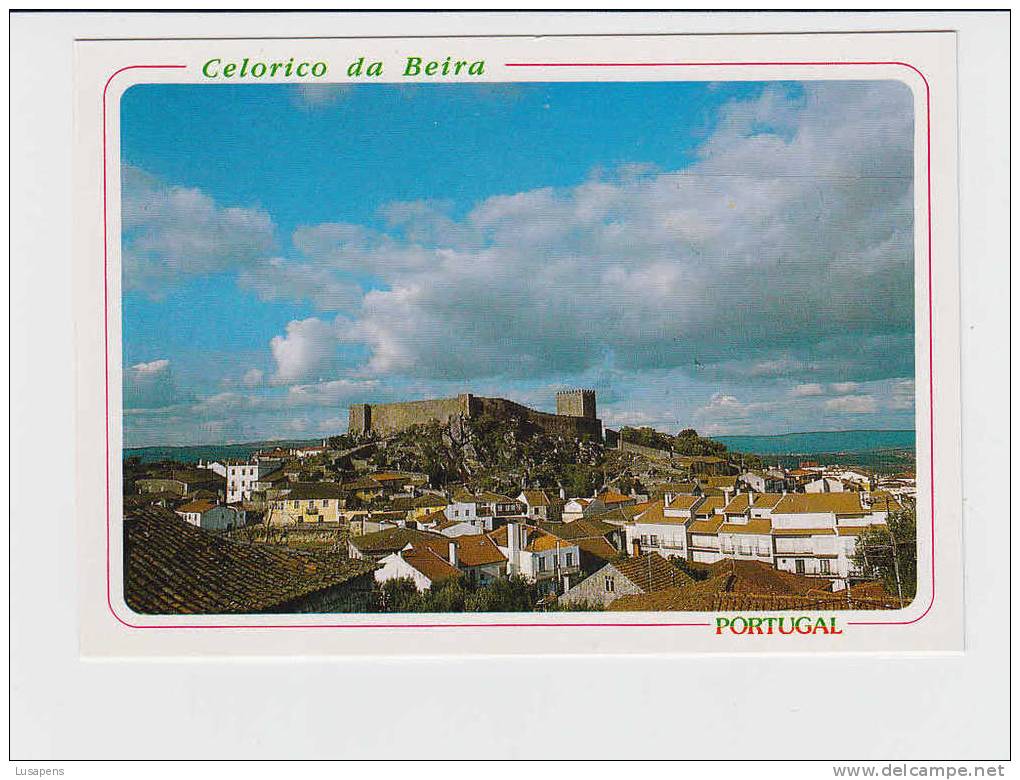 Portugal Cor 09792 – CELORICO DA BEIRA - VISTA PARCIAL E CASTELO - Guarda