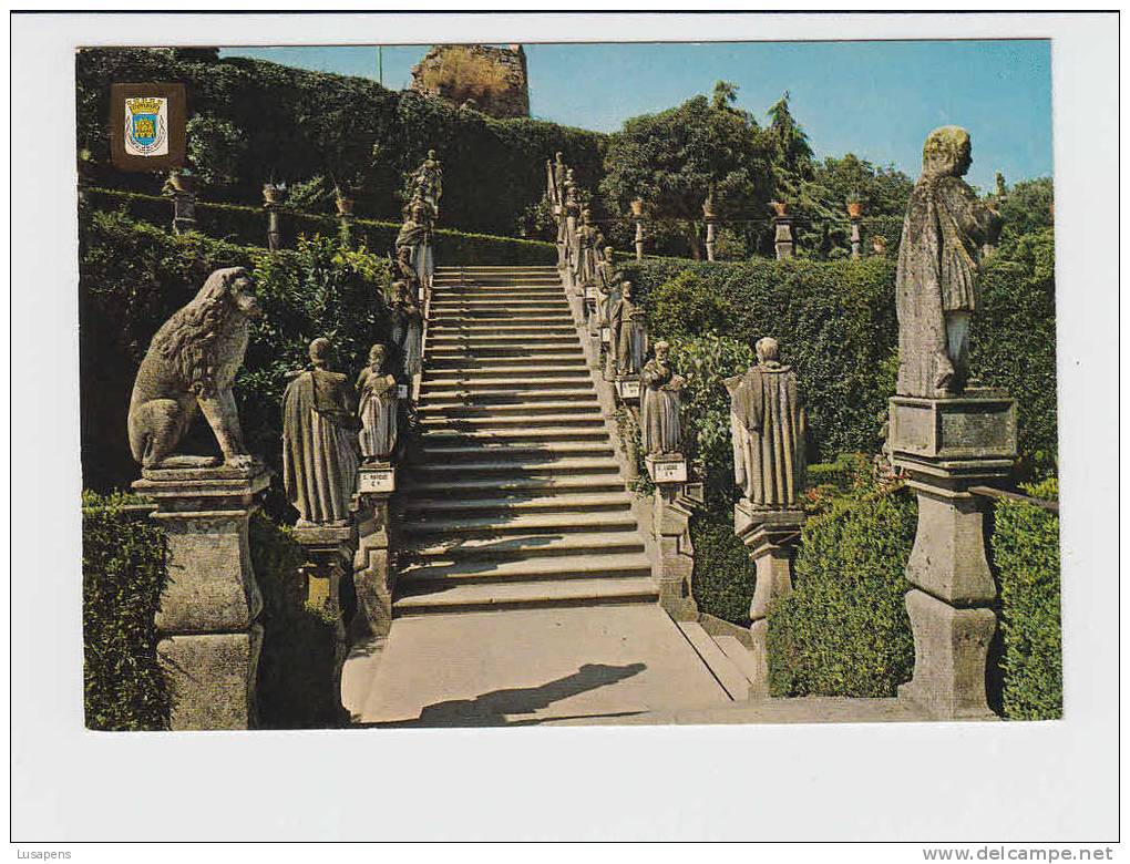 Portugal Cor 09812 – CASTELO BRANCO - JARDIM DO PAÇO - ESCADARIA DOS APÓSTOLOS - Castelo Branco