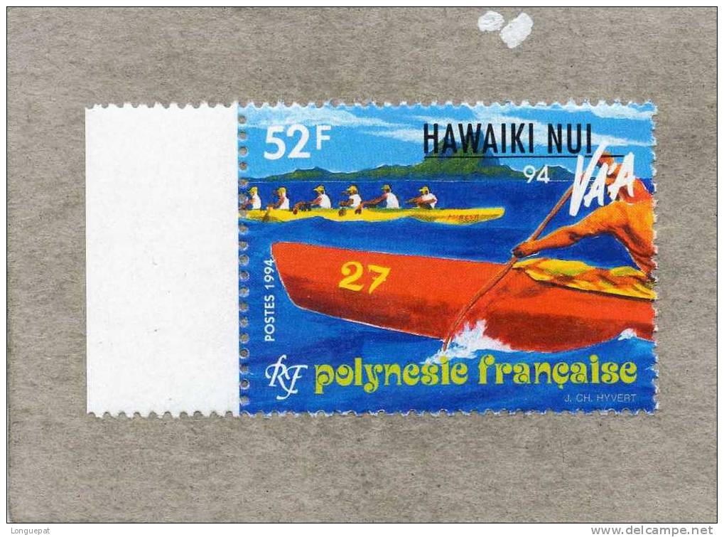 POLYNESIE Française : "Hawaiki Nui Va´a 94" : Course De Pirogue En Haute Mer - Unused Stamps