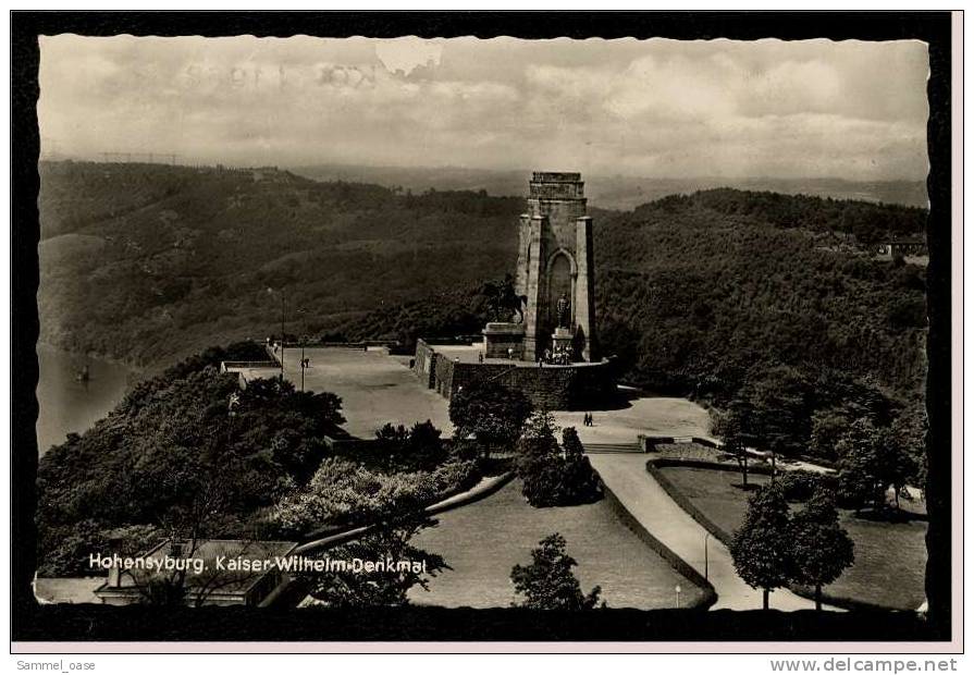 Hohensyburg  ,  Kaiser-Wilhelm-Denkmal  -  Ansichtskarte Ca.1965    (518) - Hagen