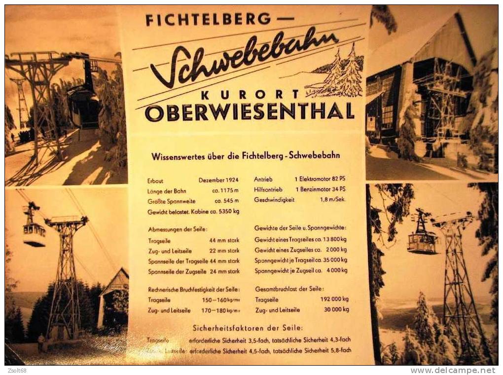 GERMANY / OBERWIESENTHAL - FICHTELBERG SCHWEBEBAHN - Oberwiesenthal