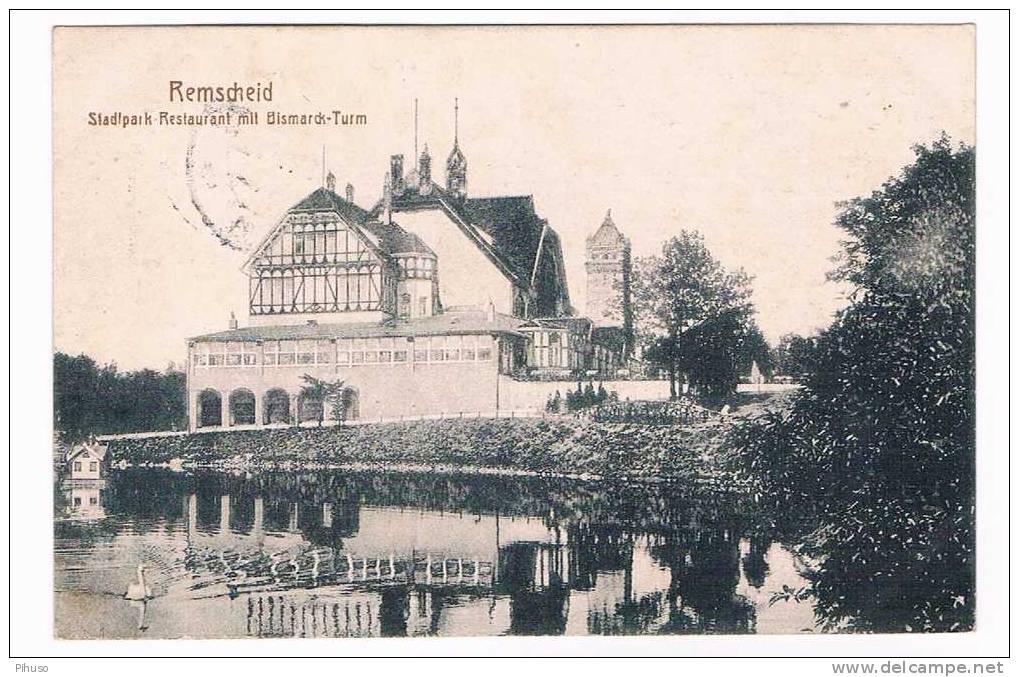 D1441   REMSCHEID : Stadtpark Restaurant( Advertisng On Back WINSCHOTEN, Bakkerij Graaf Adolf) - Remscheid