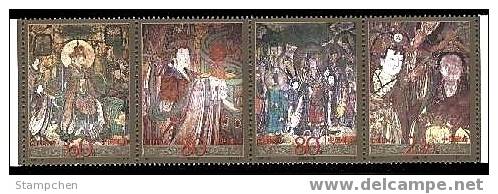 China 2001-6 Murals Of Yongle Temple Stamps Buddha Relic Archeology Painting - Ongebruikt