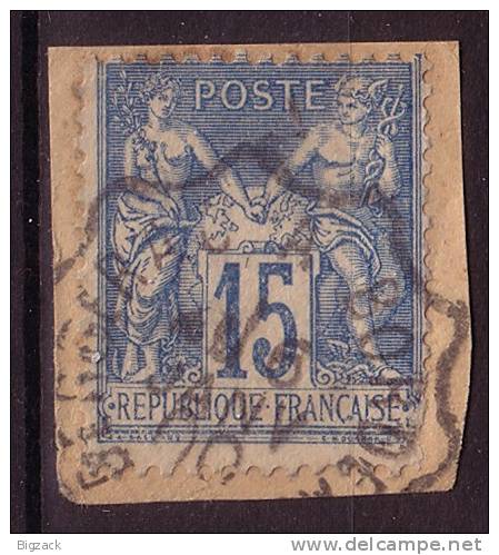 Frankreich Minr.73 Gestempelt Bergerac - 1898-1900 Sage (Tipo III)