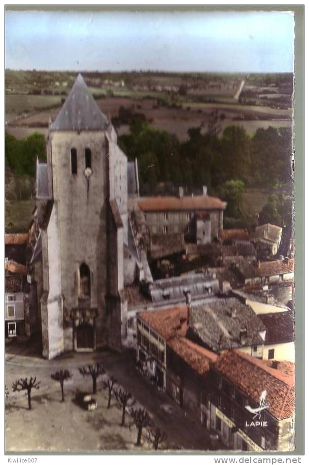 Celles Sur Belle  Cpsm    Le Clocher EN AVION AU DESSUS DE - Celles-sur-Belle