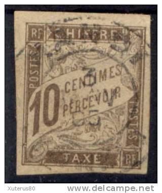 COLONIES GENERALES TAXE N° 19 Oblitéré "HANOI" - Postage Due