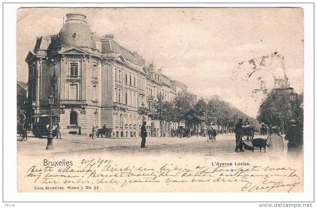 B3256    BRUXELLES : L"Avenue Louise - Avenues, Boulevards