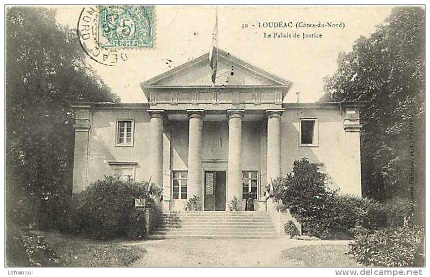 Cote D Armor - Ref  B497- Loudeac - Le Palais De Justice - Carte Bon Etat - - Loudéac