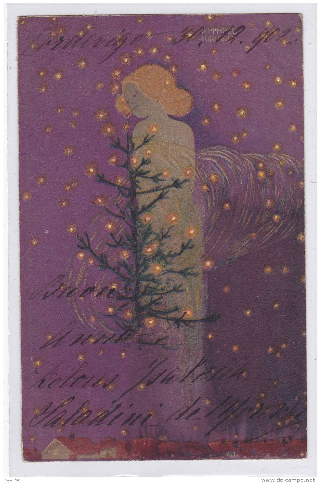 CARD KIRCHNER R.  CHRISTMAS PICTURES (BUON NATALE) SERIE 197 N° 5    -FP-V-2-  0882-10197 - Kirchner, Raphael