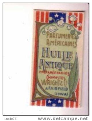 ETIQUETTE  PARFUMERIES AMERICAINES  - HUILE ANTIQUE - - Labels