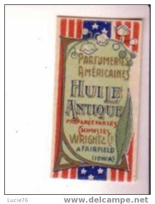 ETIQUETTE  PARFUMERIES AMERICAINES  - HUILE ANTIQUE - - Etiquetas