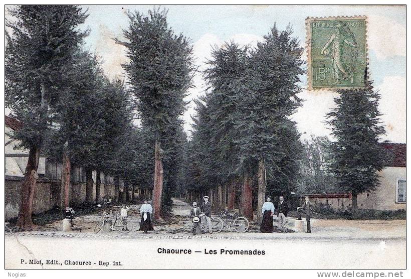 CHAOURCE - LES PROMENADES - BELLE CARTE TRES ANIMEE - - Chaource