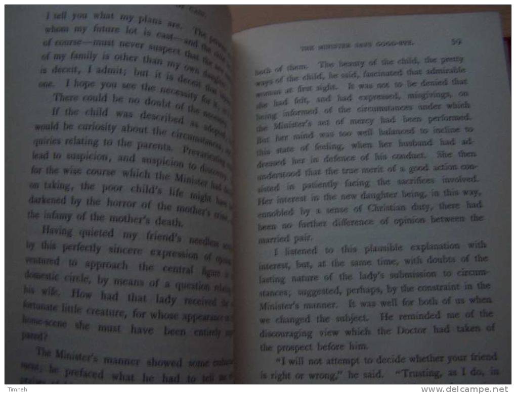 N°2554.Livre Ancien-Wilkie Collins-the Legacy Of Cain-editeur Tauchnitz 1888 Collection Of British Authors-en 1 Volume - 1850-1899